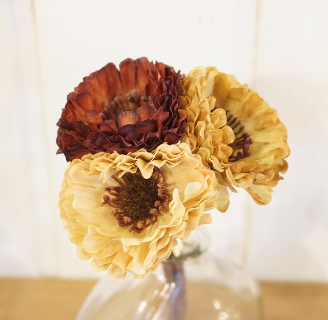 ストローフラワーバンドルE3799 造花19cm ドライフラワー風造花