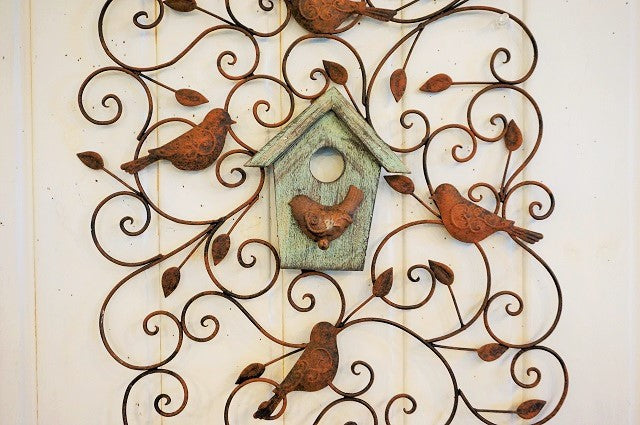 アイアンバードハウス ウォールデコ アイアン壁飾り MU6838 – Heartful