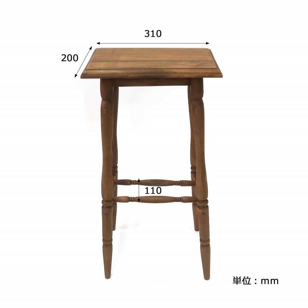木製 ミニテーブル 50230317 アンティーク風ミニテーブル 48×28