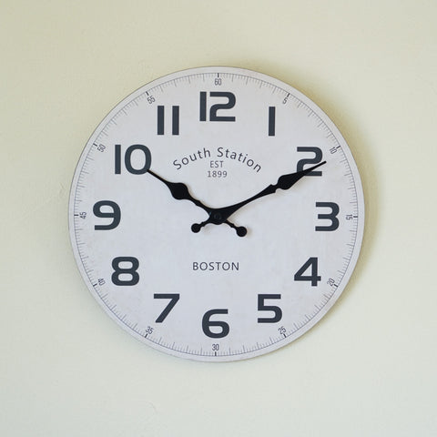 ウォールクロック28.5cm　掛け時計　BOSTON　ol052601