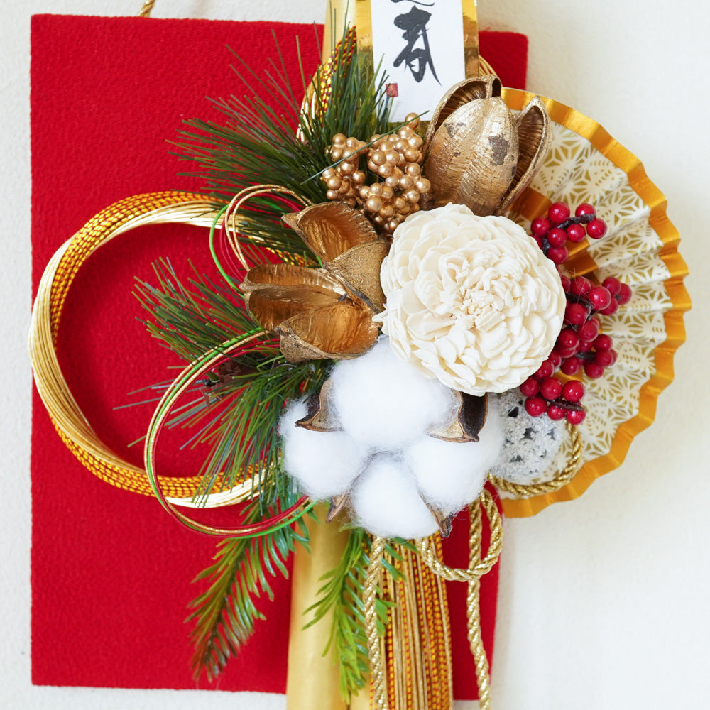 🎍お正月飾り 壁掛け 新春飾り 赤 – Heartful Country