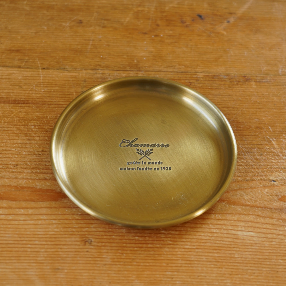 ゴールドトレイ ラウンドS アクセサリートレイ/キャッシュトレイ