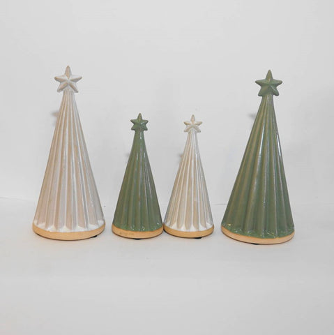 陶器ツリー　ナチュラルツリー　クリスマス