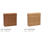 PPバスケット　フタ付トイレットペーパーボックス　38×14×H36　ユティル