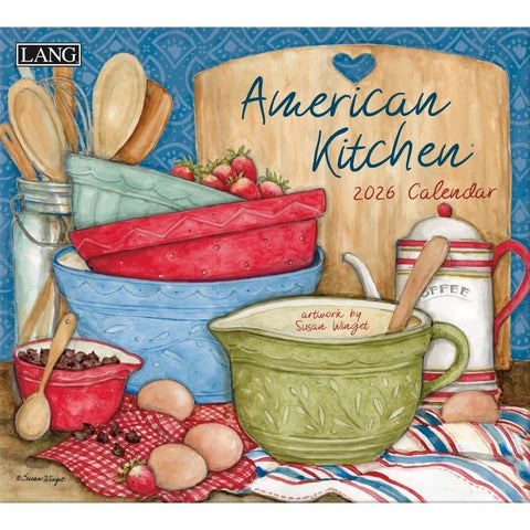 2026 USAカレンダー 壁掛け　LANG American Kitchen アメリカンキッチン