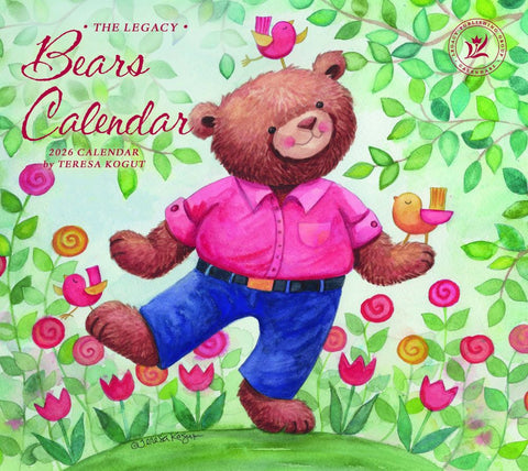 2026 USAカレンダー 壁掛け　Legacy　Bears Calendar　
