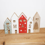 クリスマス  木製オブジェ　クリスマスハウス