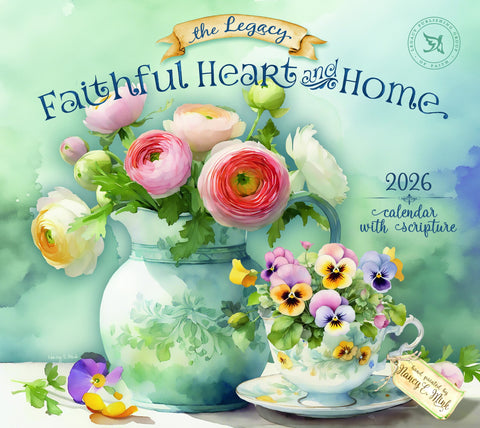 2026 USAカレンダー 壁掛け　Legacy　Faithful Heart and Home