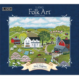 2026 USAカレンダー 壁掛け LANG　Folk Art フォークアート