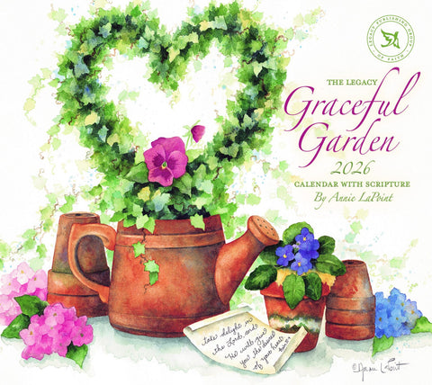 2026 USAカレンダー 壁掛け　Legacy　Graceful Garden
