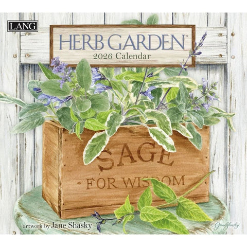 2026 USAカレンダー 壁掛け　LANG　HERB GARDEN　ハーブガーデン