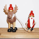 クリスマス　  木製オブジェ　サンタ＆トナカイ　958900
