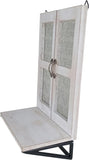 フローラ・ウォールシェルフ　木製飾り棚　ガラス窓枠　MC103