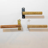 アイアンカーテンホルダー　マルチハンガーフック　カーテンフック　（木製）