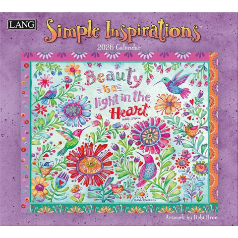 2026 USAカレンダー LANG　Simple Inspirations シンプルインスピレーション