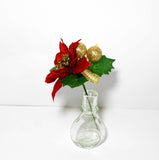 ポインセチアピック1輪　V22165　 造花　クリスマス