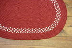 カスタムラグ　オーバルマット　ピンク　三つ編みマット　アメリカンカントリー