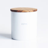 陶器　キャニスター　BS08　ソルト/シュガー/ティー/コーヒー　木ふた　日本製