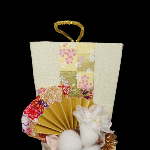 🎍お正月飾り 壁掛け 羽子板飾り 新春飾り クリーム – Heartful Country