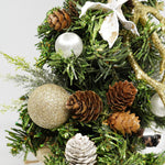 クリスマスツリー　ゴールドベルグリーンラメミニツリー　32ｃm　X5729